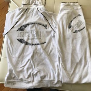 Roberto/Just  cavalli 2 piece velour  track set s